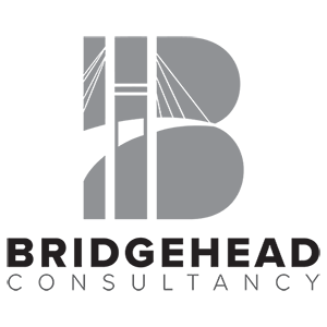 Bridgehead logo greyscale